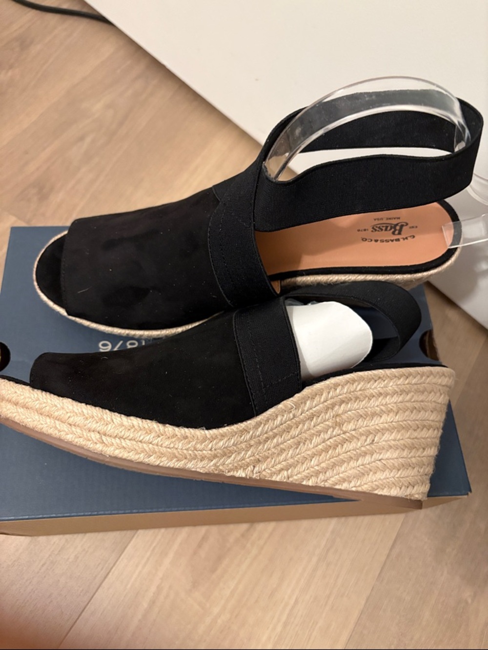 G.H. Bass Sandals Espadrille Wedge Slingback Size 11